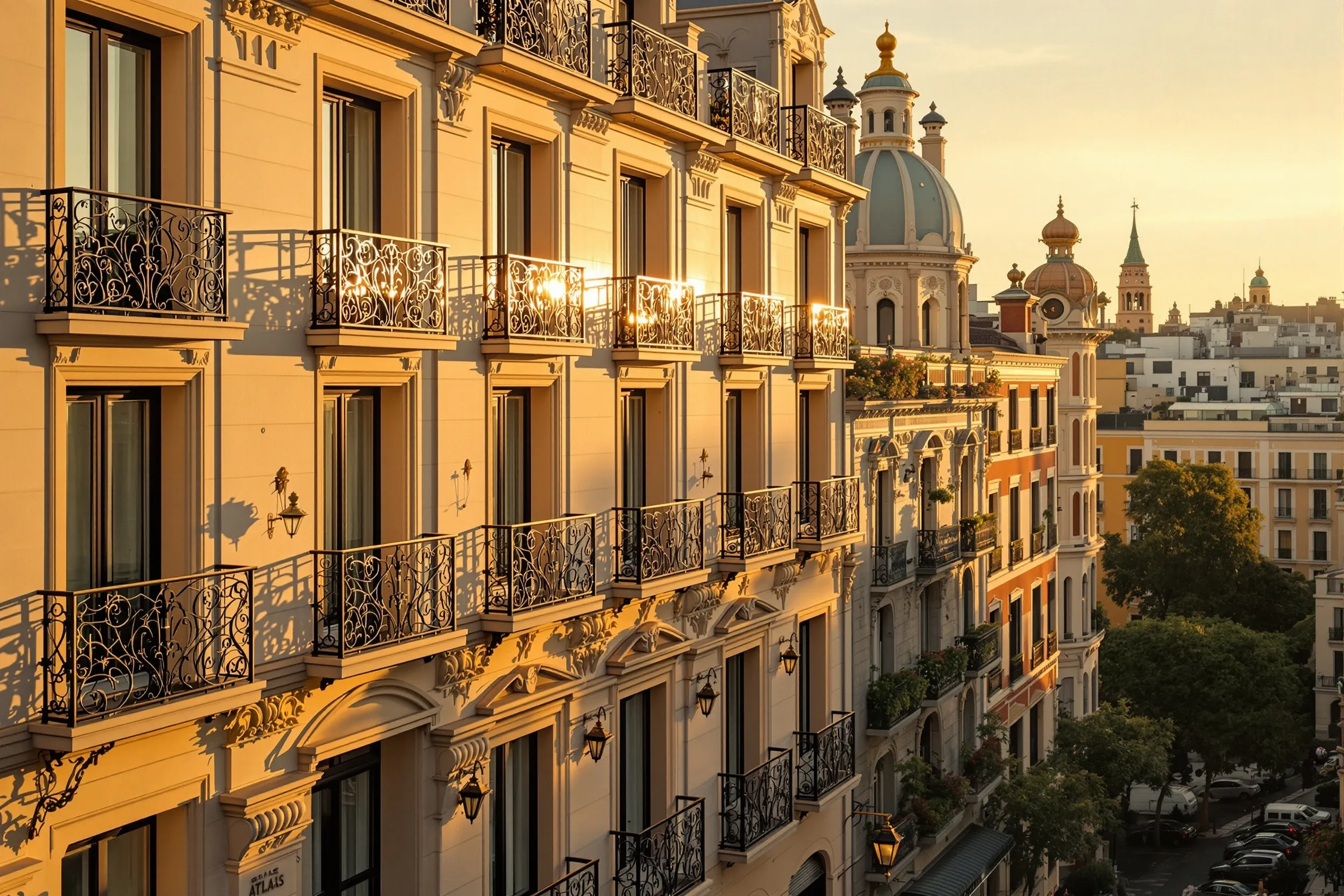 Barcelona — Passeig de Gràcia at dusk