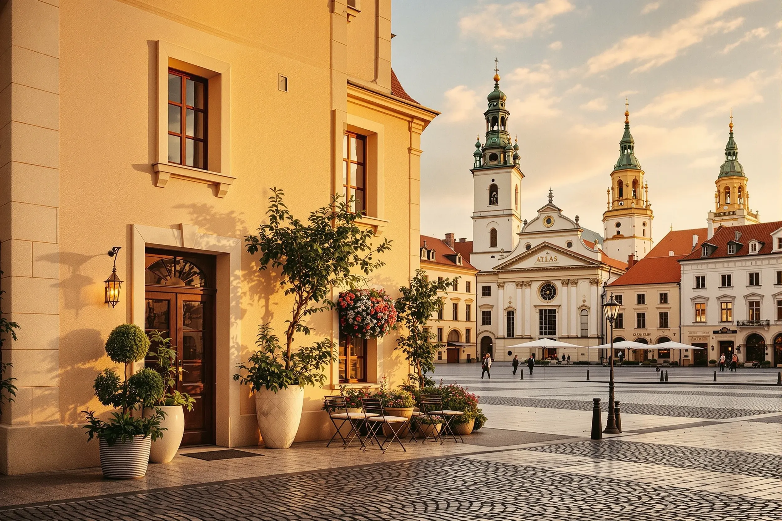 Kraków — Main Market Square before the crowds