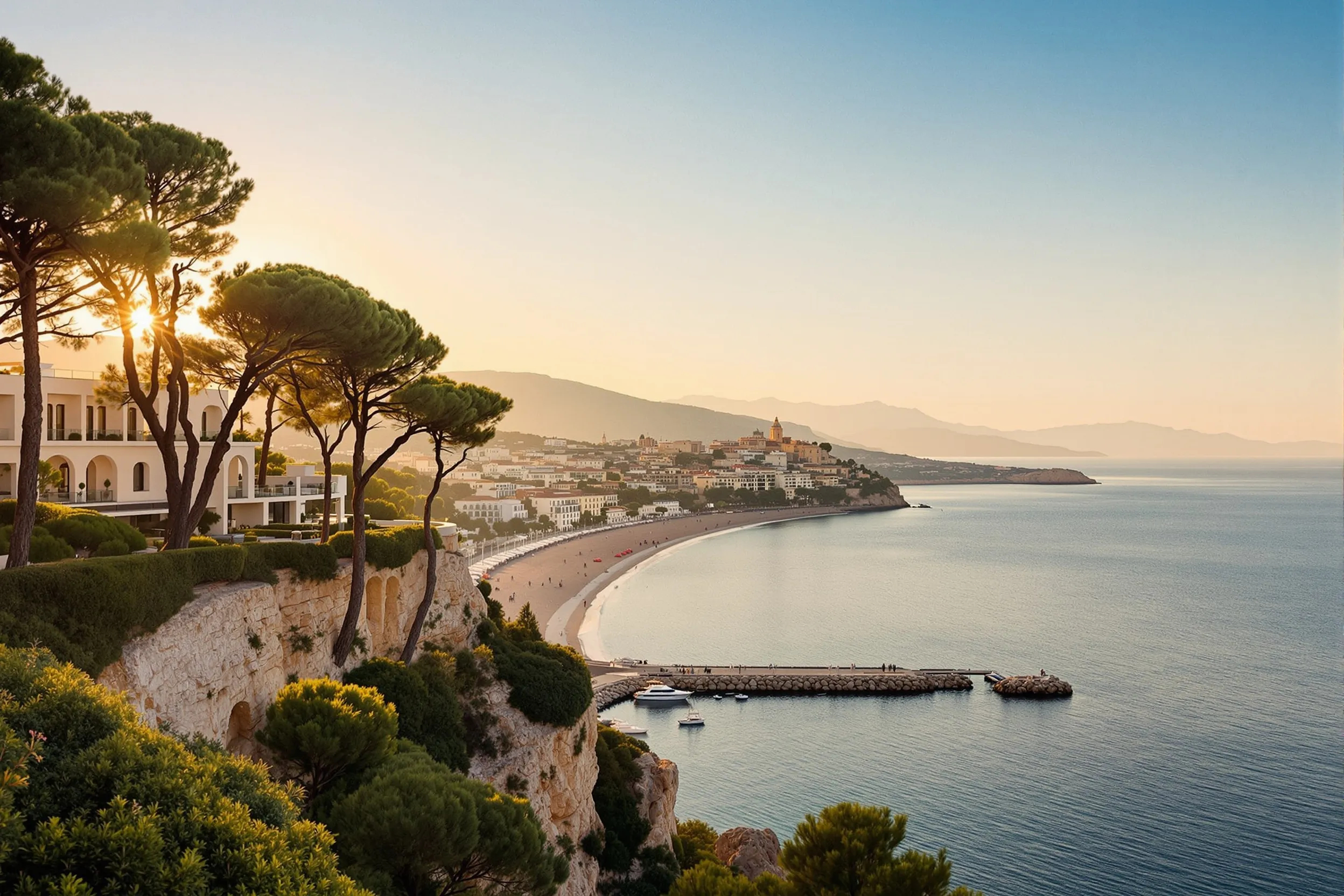 Palma — cliff pines above the bay